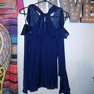 XS navy blue dressy shirt